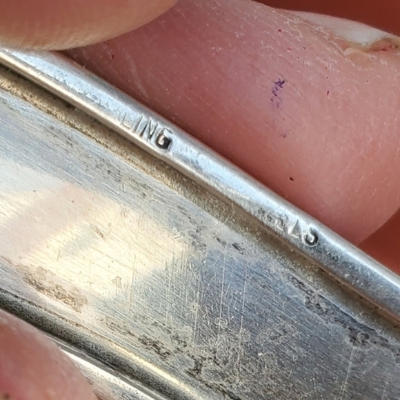 Vintage sterling modernist cuff‎ - Picture 5 of 10